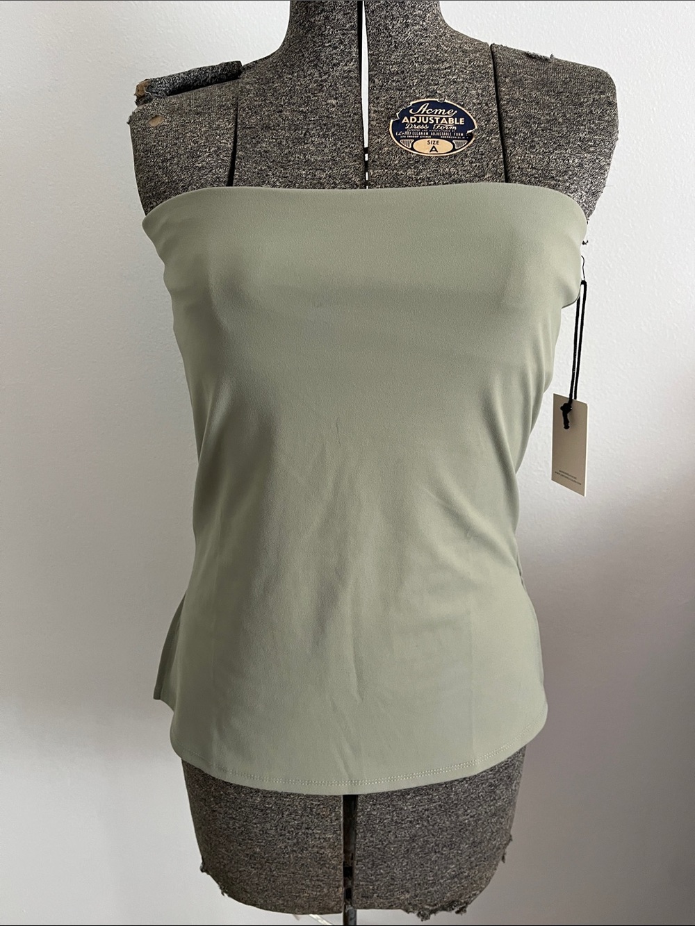 Sincerely Jules Strapless Camisole in Sage Green